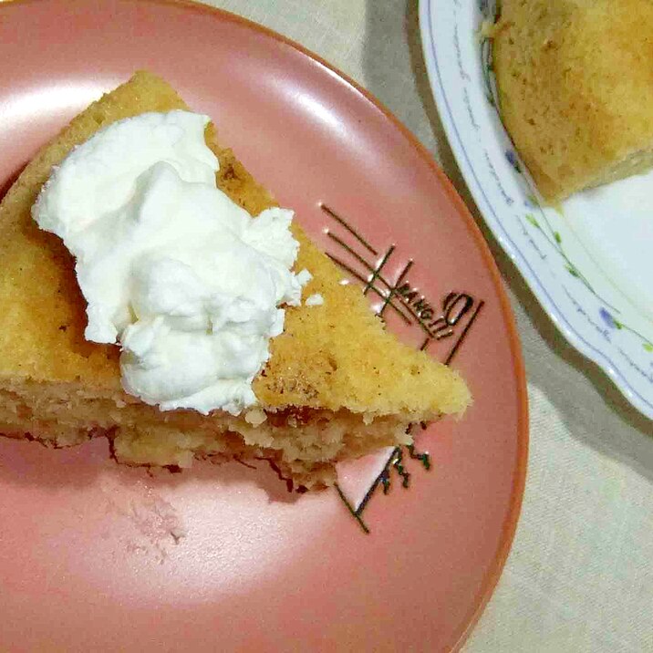 炊飯器で　りんごケーキ